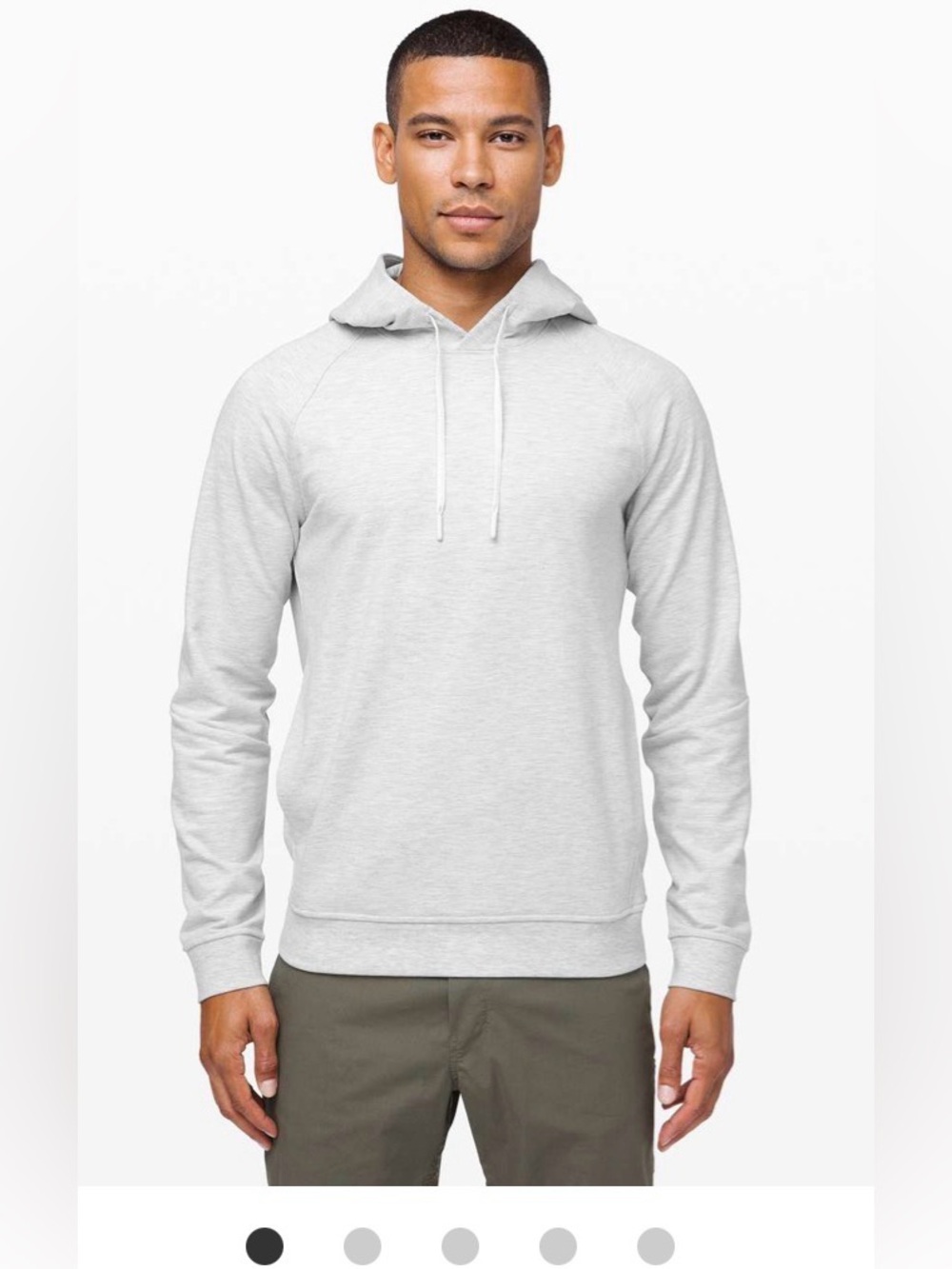 Lululemon City Sweat Pullover Hoodie
Heathered Ultra Light Grey / Sea Salt